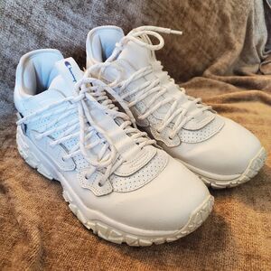 Champion Sneakers Womens Size 8 Tank White Dad Shoes Leather Lace Up Shoes